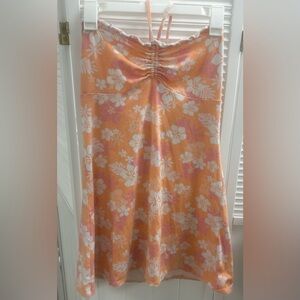 Forever 21 Y2K Tropical Halter Mini Dress